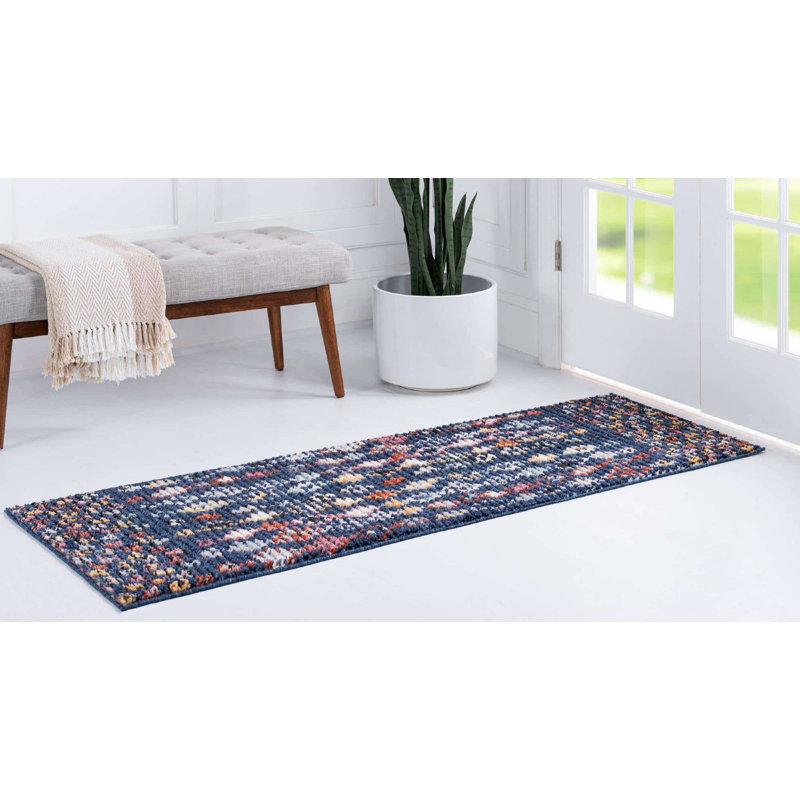 Victorville Abstract Indoor Rug, Runner 2'7" x 10'