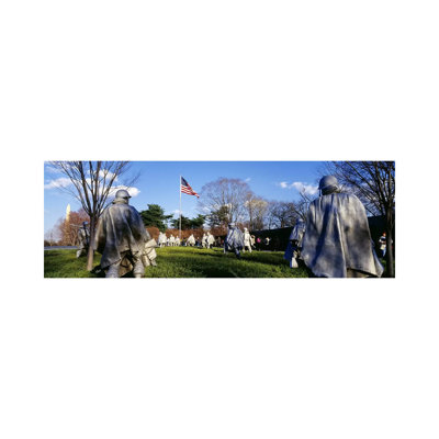 Korean Veterans Memorial Washington DC USA - Wrapped Canvas Panoramic Print