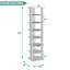 Range-chaussures vertical à 8 niveaux Wengue-103255351