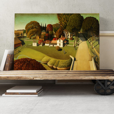 Grant Wood - Wrapped Canvas Painting