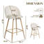 Tabouret de bar avec tabouret de comptoir pivotant à hauteur de siège de 26 po avec repose-pieds pour îlot de cuisine Cusick-1564007541-1564007546