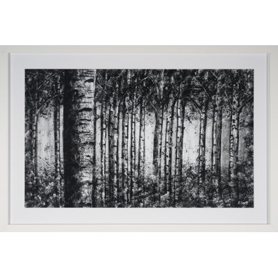 «Birch Forest» par H. Scott - peinture sur toile encadrée
