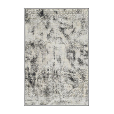 Tapis décoratif multicolore à motif abstrait