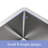 17 Inch Undermount Sink - 17"X19"X10" 16 Gauge Single Bowl Kitchen Sink 10 Inch Deep Bar/Prep Sink Basin
