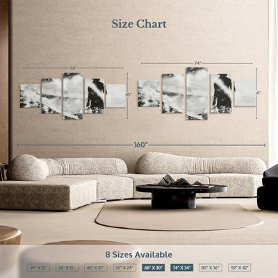 Planche de surf monochrome
