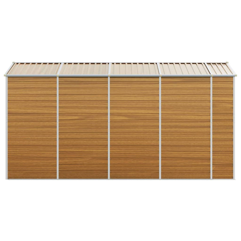 Storage Shed, Light Brown, 78" H x 75.2" W x 151.6" D