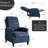 Upholstered 30.3'' Wide Push-Back Manual Recliner Chair for Living Room Set of 2-1570534138