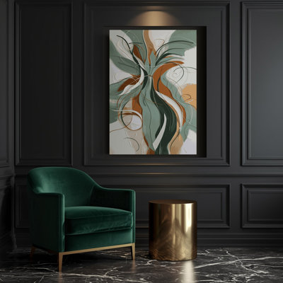 Abstrait art figuratif gris sur toile 50