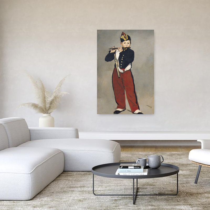 Le Fifer, 1866 Estampe d'art mural abstrait contemporain, H 60 po x l 40 po
