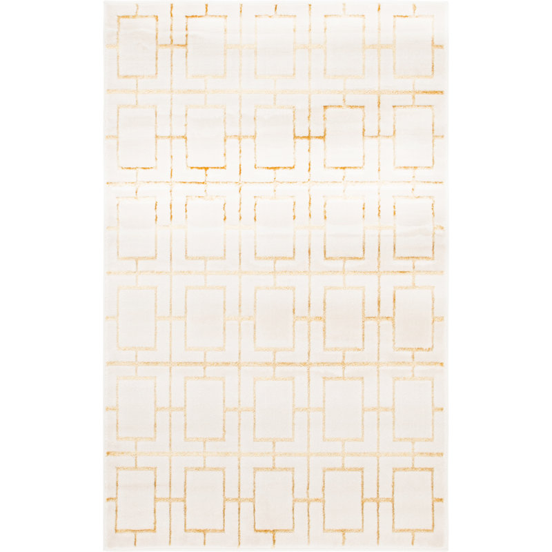Geometric Area Rug, Rectangle 124.5cm x 185.4cm