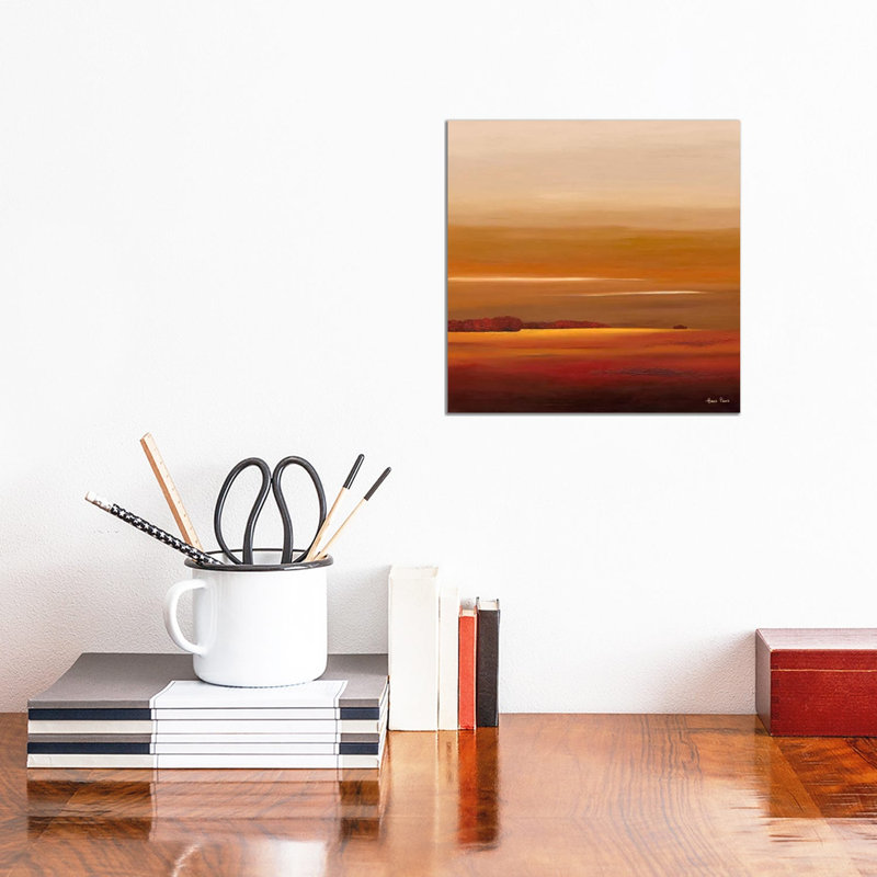 Sundown IV by Hans Paus - Wrapped Canvas Painting, 30.48 cm H x 30.48 cm W