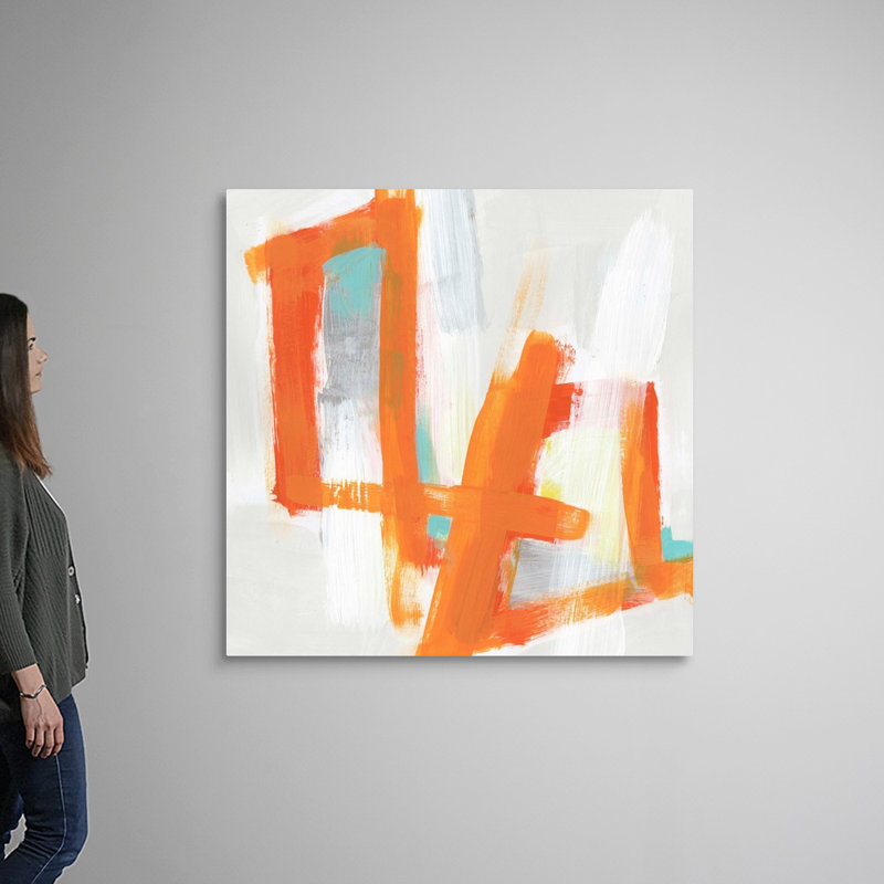 Reproduction d’art « reverb I » par June Erica vess, Toile tendue, H 48 po x l 48 po x 1,25 po