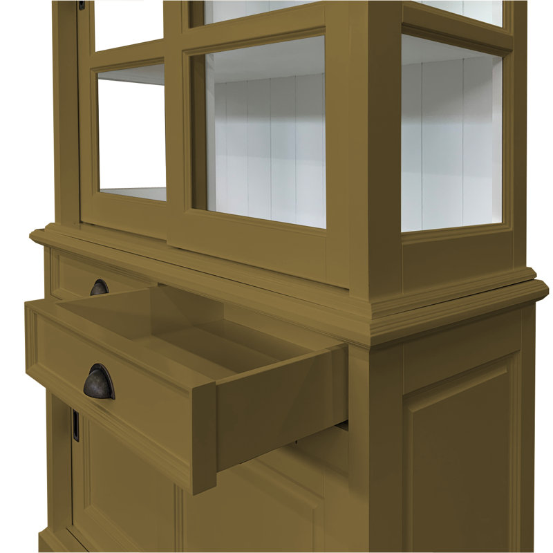 Benjamin-James Display Cabinet, Green Brown