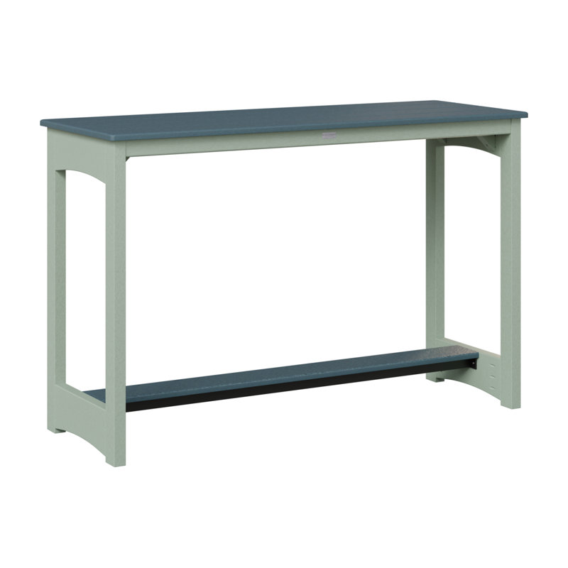 Table de bar Berlin Gardens, Ardoise, 38.5" H x 60" W x 22" D, Écume de mer, écume de mer