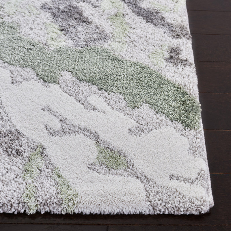 Grovesend 300 Performance Abstract Rug, Square 6'7"