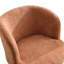 Chaise de salle à manger rembourrée Modern Chenille, tabouret de bar pivotant à 360 ° réglable en hauteur, tabouret de coiffeuse-1328030541