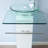 Hadalyn 23 " W Freestanding Standard 1 Single Vanity Bathroom Vanity With Tempered Glass Top-1059489251