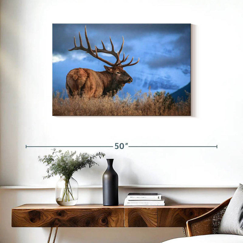 Majestic Bull Elk, 24" H x 36" W