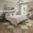 Maven Geometric Machine Washable Pink / Green / Beige Indoor Area Rug with Non-Slip Backing-910072455
