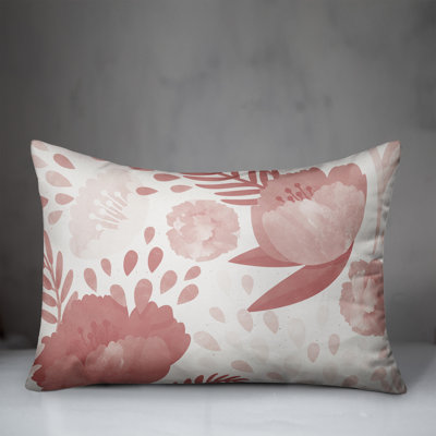 Simple Floral 20 Outdoor Rectangular Pillow Cover & Insert