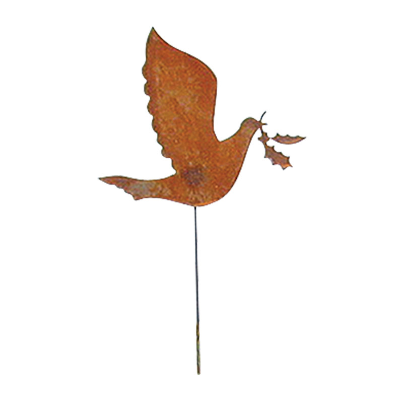 Dove - Rusted Garden Stake