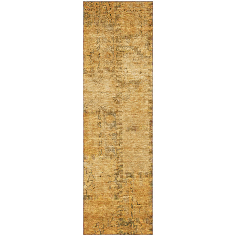 Premium Machine Washable Prisco Copper Rug