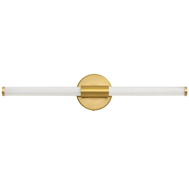 Buchan 1-Light LED Vanity Light Bathroom Light Strip Mirror Headlights Dresser Light Bar, 4.3" H x 22.44" W x 3.2" D, 3000K