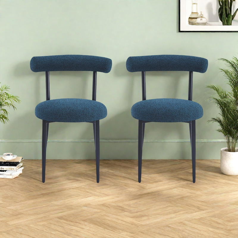 Chaise de salle à manger (ensemble de 2), Bleu