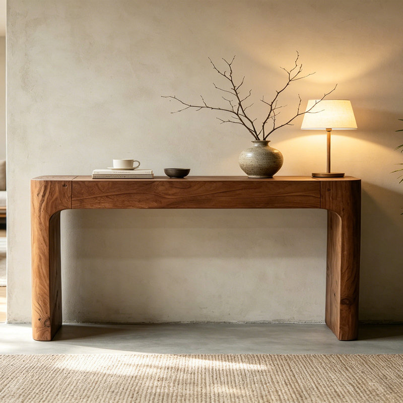 Console Wabi-Sabi, H 31,5 po x l 63 po x P 11,8 po