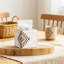 Couvercle de boîte à mouchoirs en bois de style sud-ouest avec motif aztèque, style cube mexicain rétro pour décoration intérieure, salle de bain et salon