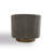 Applewold Upholstered Tan Chenille Swivel Barrel Chair with Solid Wood Base-367056896