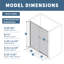 56-60" Wide X 71" High Pivot Semi-Frameless Shower Door With Clear Glass-106951604