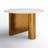 Hemlock Round Marble Top with Iron Base Dining Table