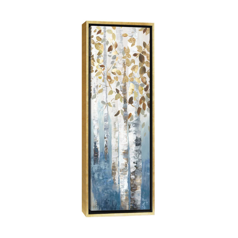 «New Path IV» par Allison Pearce - reproduction d'art, Non, H 60 po x l 20 po x P 1,5 po, Toile encadrée d'or