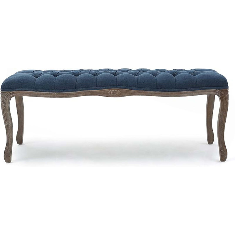 Banc rembourré Modern Minimalist, Marine