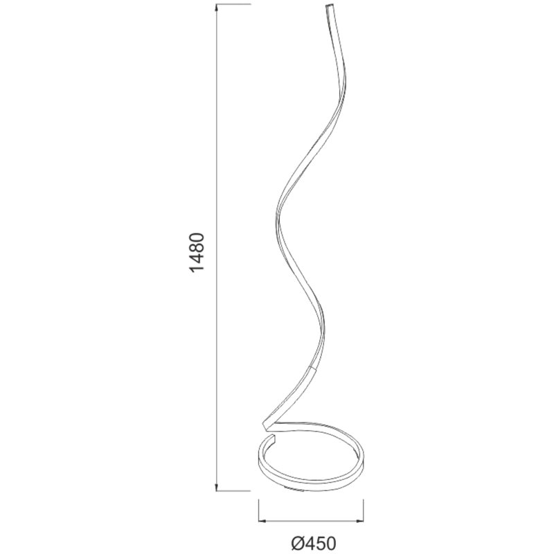 Voris 148cm LED Floor Lamp
