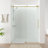 76 in. H x 60 in. W Frameless Sliding Shower Door with with Explosion-Proof Clear Glass-98288181