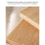 Armoire de rangement simple et moderne en bois d'hévéa