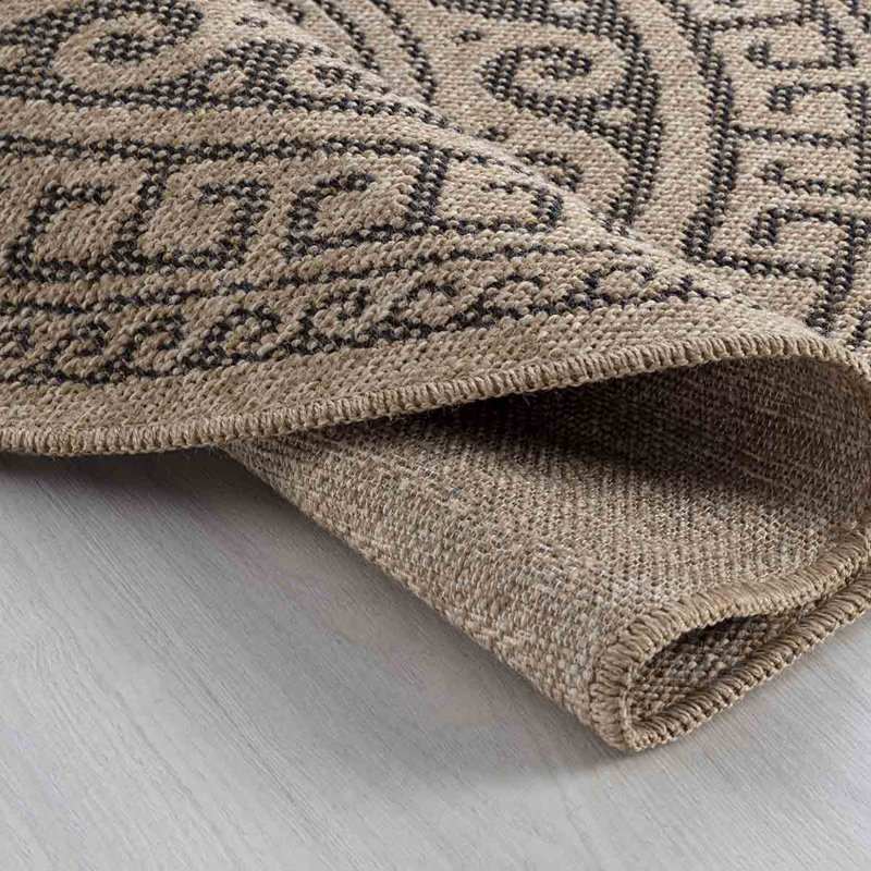 Rinu Geometric Area Rug, Round 120cm
