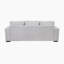 Canapé rembourré en microfibre et velours côtelé 91,5 po Rufus-15290946