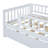 Wood Daybed with Trundle and Fence Guardrails-317973218-317973228