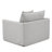 47" W Transitional Chair, Light Gray-1453900748