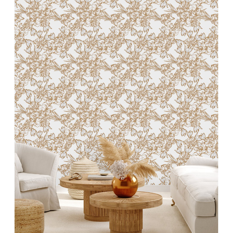 Pre-Pasted Floral, 2.08' W x 10.42' L