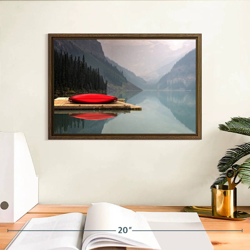 Mountain Lake Kayak, 13 po x 9 po, Cadre flottant en noyer