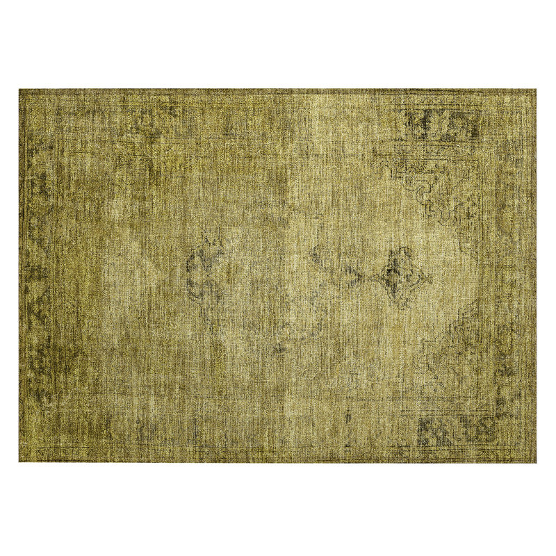 Washable Oriental Indoor / Outdoor Rug, Rectangle 1'8" x 2'6"