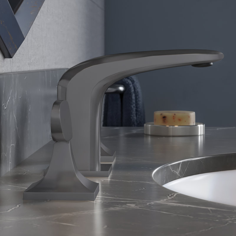 Château 8 in. Widespread, 2-Handle, Bathroom Faucet, Gunmetal Gray