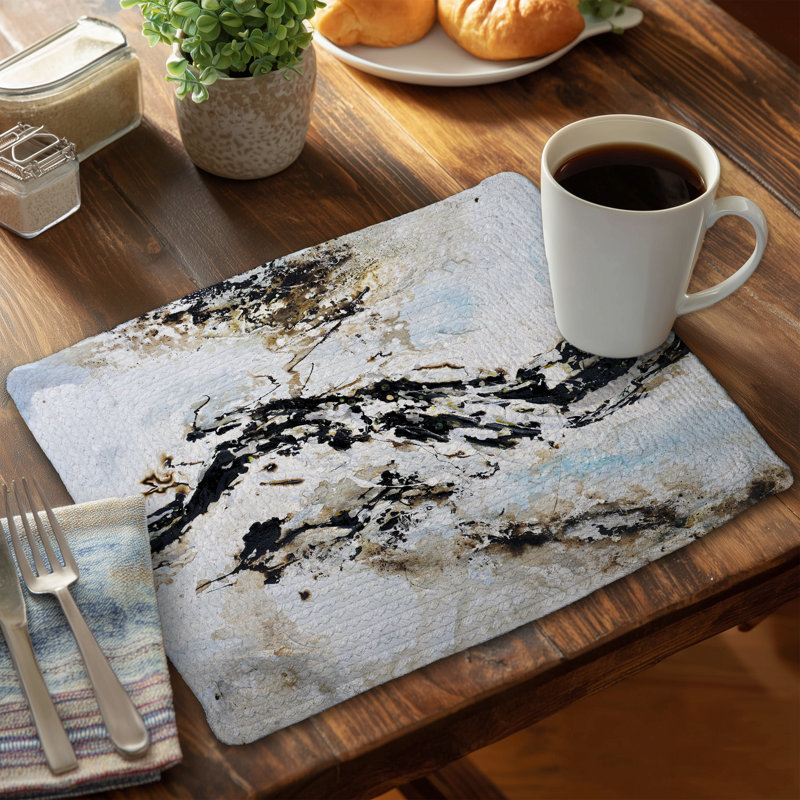 Abstract Modern Shapes Braided Polyester Placemat - Home Decor