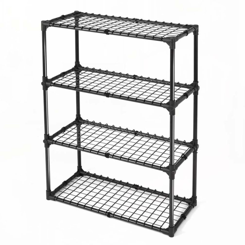 4-SHELF WIRE RACK(1PACK) WITH COVER