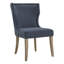 Chaise de salle à manger rembourrée H 19,69 po avec pieds en bois massif Bontrager (ensemble de 2)-126017866