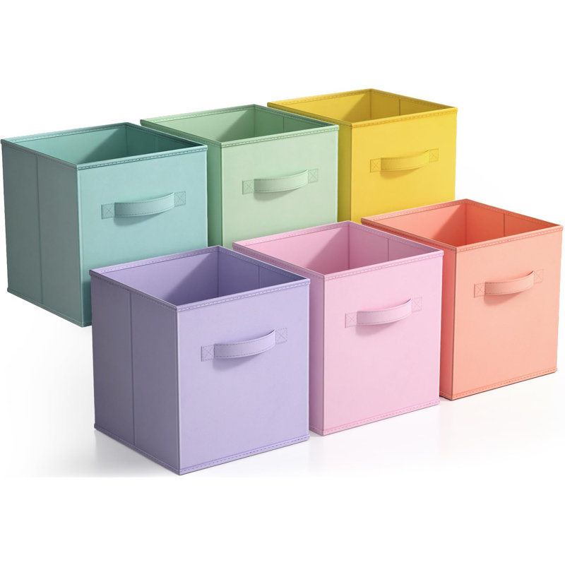 11" Sturdy Collapsible Storage Box With Handle - 6 Collapsible Baskets